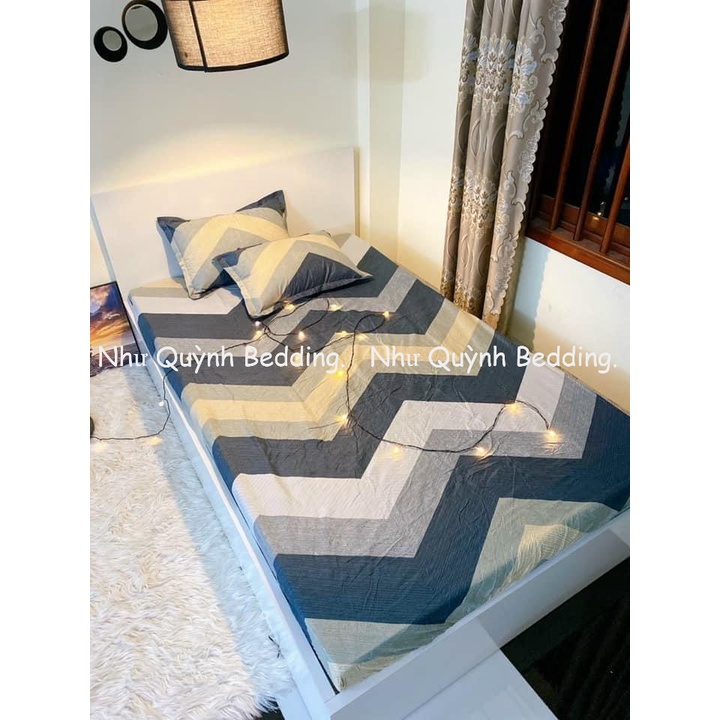 Bộ ga gối 💖m6/m8💖 drap giường poly, ga trải giường + 2 vỏ gối nằm đơn giản