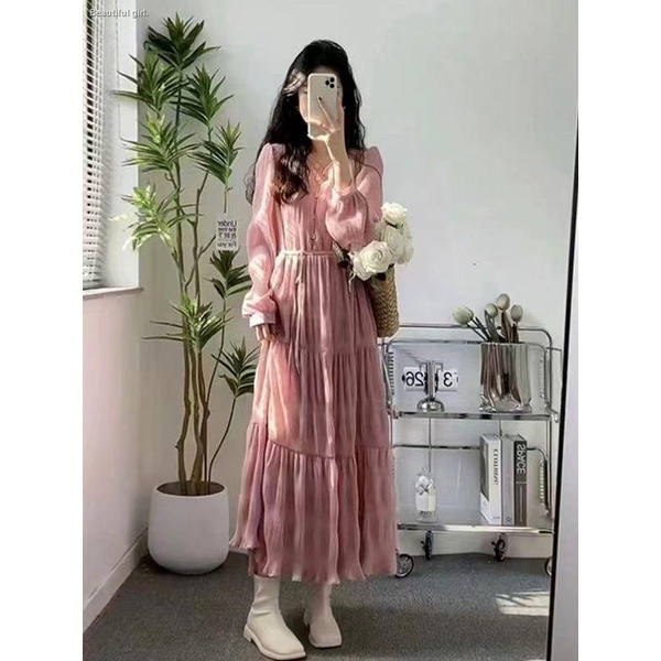 Đầm Dáng Dài Rộng Phong Cách Ngọt Ngào Thời Trang Xuân Hè 2023 Cho Nữ