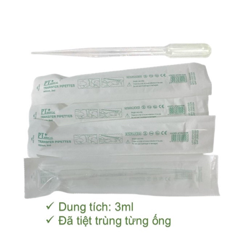 ❤[Gói 100 cái] ống pipet 3ml tiệt trùng cho bé uống sữa,Ống bón hút sữa tiệt trùng,ống hút nhỏ giọt 