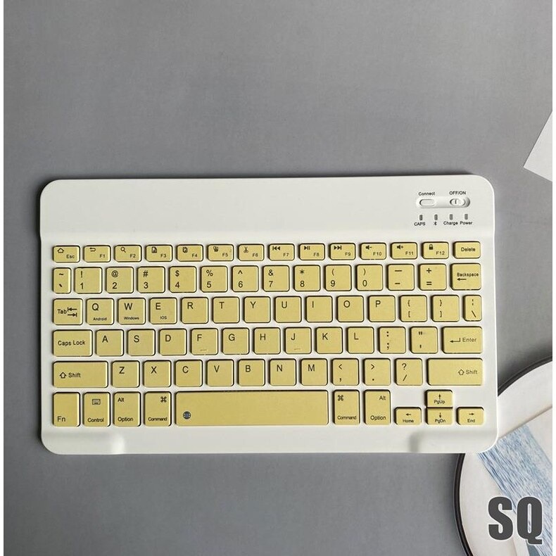 （GiGiBomstore)Bàn Phím Và Chuột Bàn Phím Cơ Bộ Chuột Không Dây Bluetooth Bàn Phím Màu 10 Inch Cho Android/Macaron/MáyTín