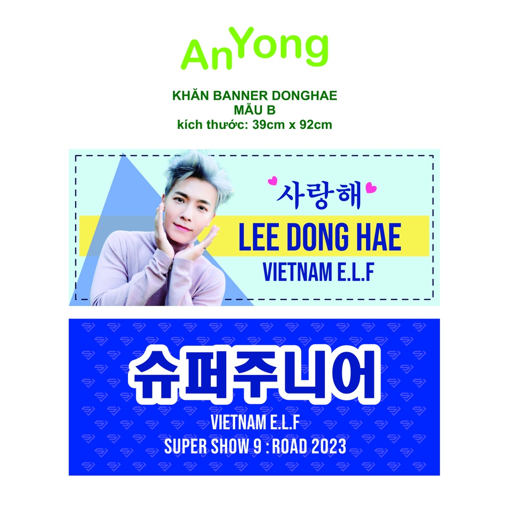 Khăn banner SUPER JUNIOR