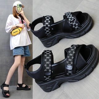 Sandal Đế Cao Khuy Bấm Nhiều Màu Xăng Đan Đế Cao Khuy Bấm và Quai Viền Số 888