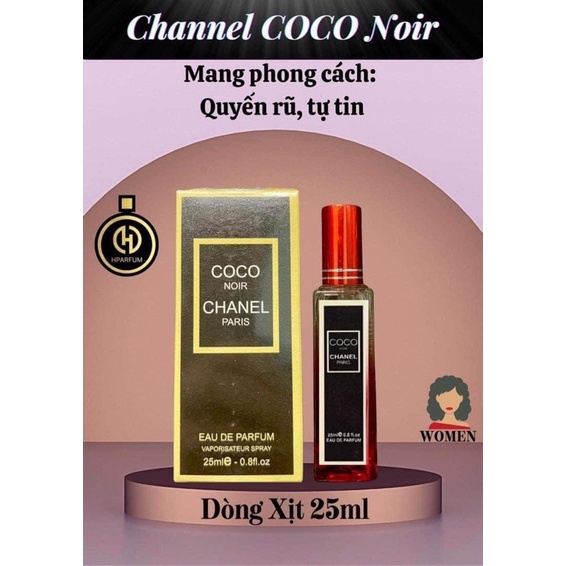 Nước Hoa Coco Noir 25ml chính hãng thơm lâu