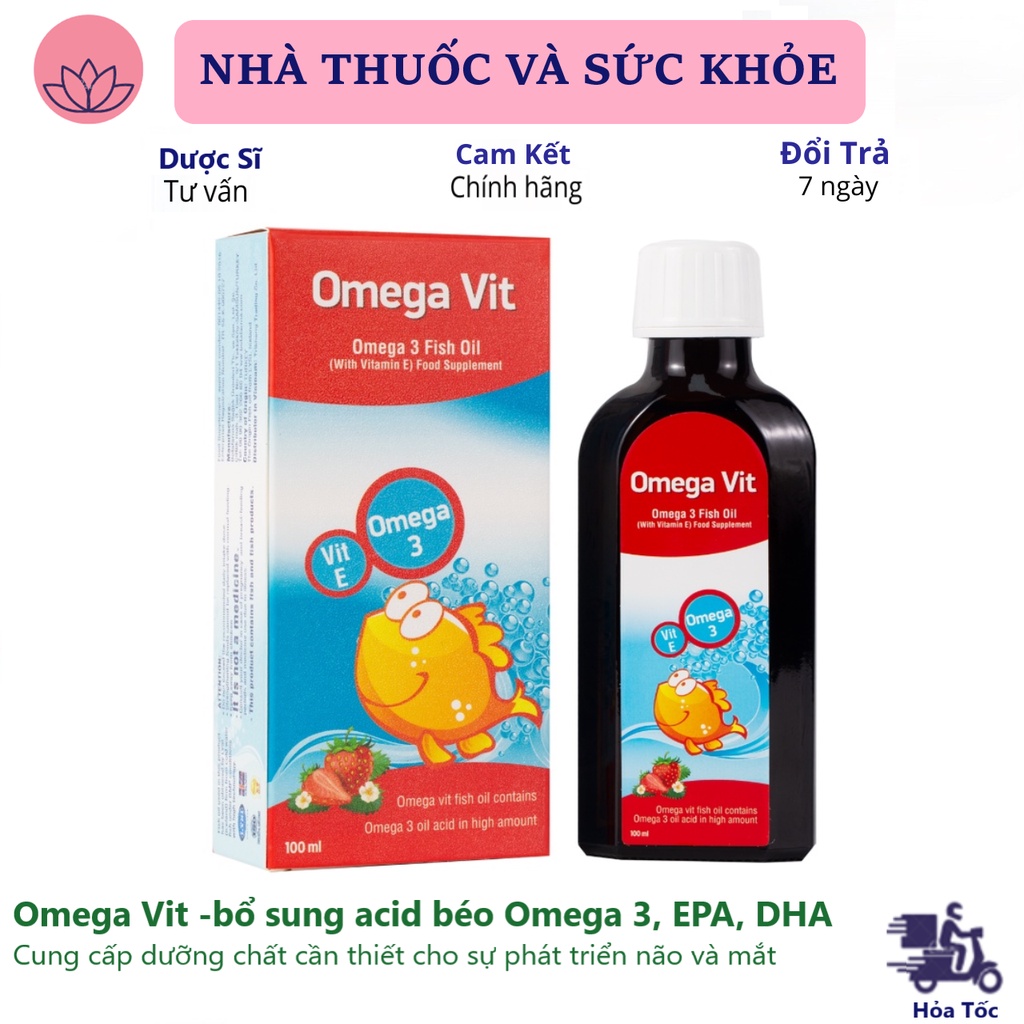 Chai 100ml Bổ sung Omega 3 tinh khiết phát triển cho trẻ