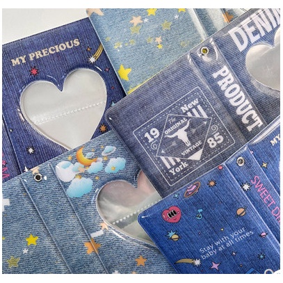 Album Ảnh 40, 64 Ngăn 3 inch Phong Cách Y2K Jeans Denim đựng card kpop, thẻ game, anime, boylove xíu nhọ store