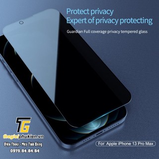 Tấm kính cường lực chống nhìn trộm full màn hình iPhone 13 Pro Max chính hãng Nillkin Amazing Guardian
