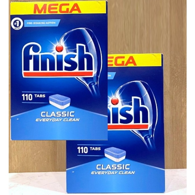 Combo 2 hộp viên rửa bát ly finish 110v tặng 500g muối rửa bát ( tích hợp bóng,bột,muối ) - HANOIMART