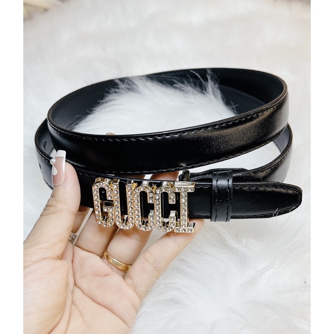 Thắt lưng nữ - dây nịt nữ - dây lưng Chữ Đính Đá GC Gu Cì