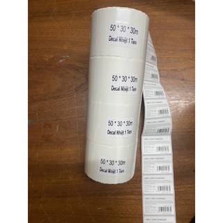Cuộn 900 tem trà sữa 50x30 - tem nhiệt in tem nhãn, in mã vạch, in tem phụ 50x30mm - 5x3cm