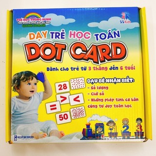 Bộ thẻ dot card - flashcard dạy trẻ học toán theo phương pháp glenn doman từ 3 tháng đến 6 tuổi