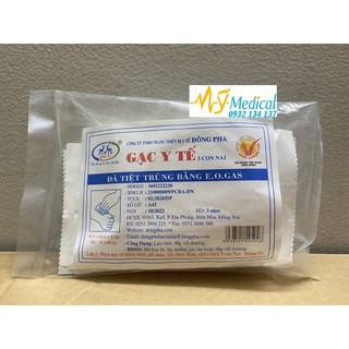 Gạc y tế tiệt trùng Đông Pha 8x9cm (Gói 10 miếng)