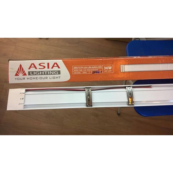 Đèn Tuýp Bán Nguyệt ASIA, dài 1.2m, dài 0.6m, tuýp liền thân, liền máng, bảo hành chính hãng 2 năm