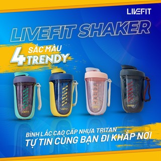 Bình lắc LiveFit Shaker bằng Tritan cao cấp 550ml