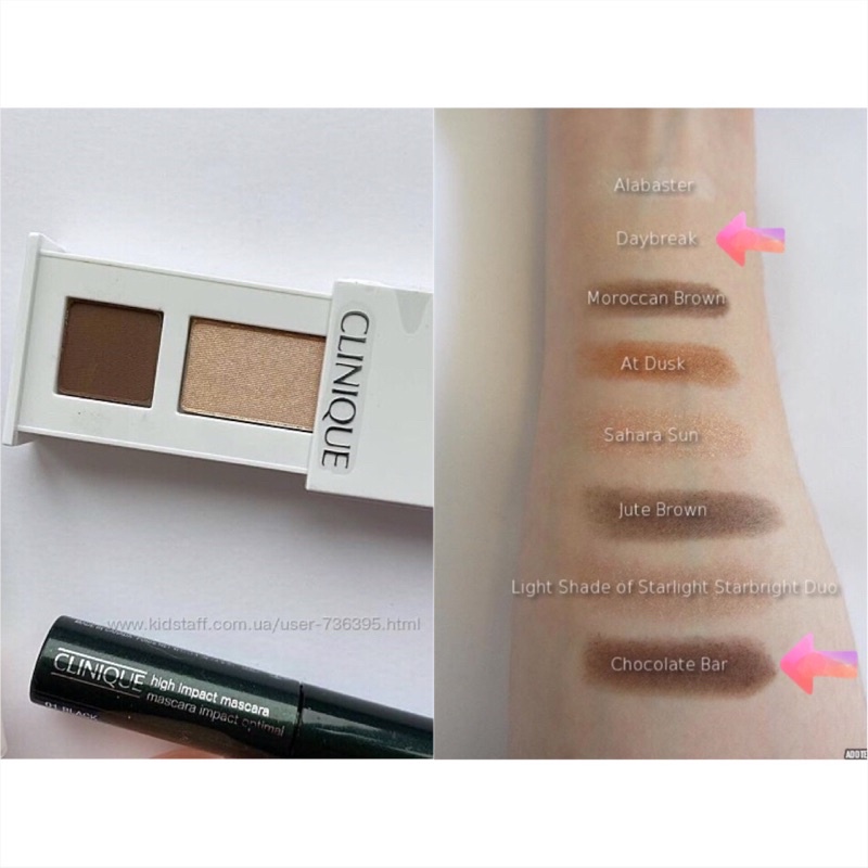 Bảng phấn mắt 2 màu Clinique all about shadow duo