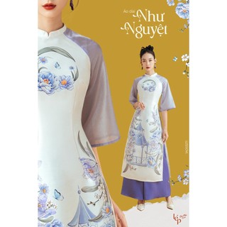 Áo dài cách tân như nguyệt vải gấm cao cấp