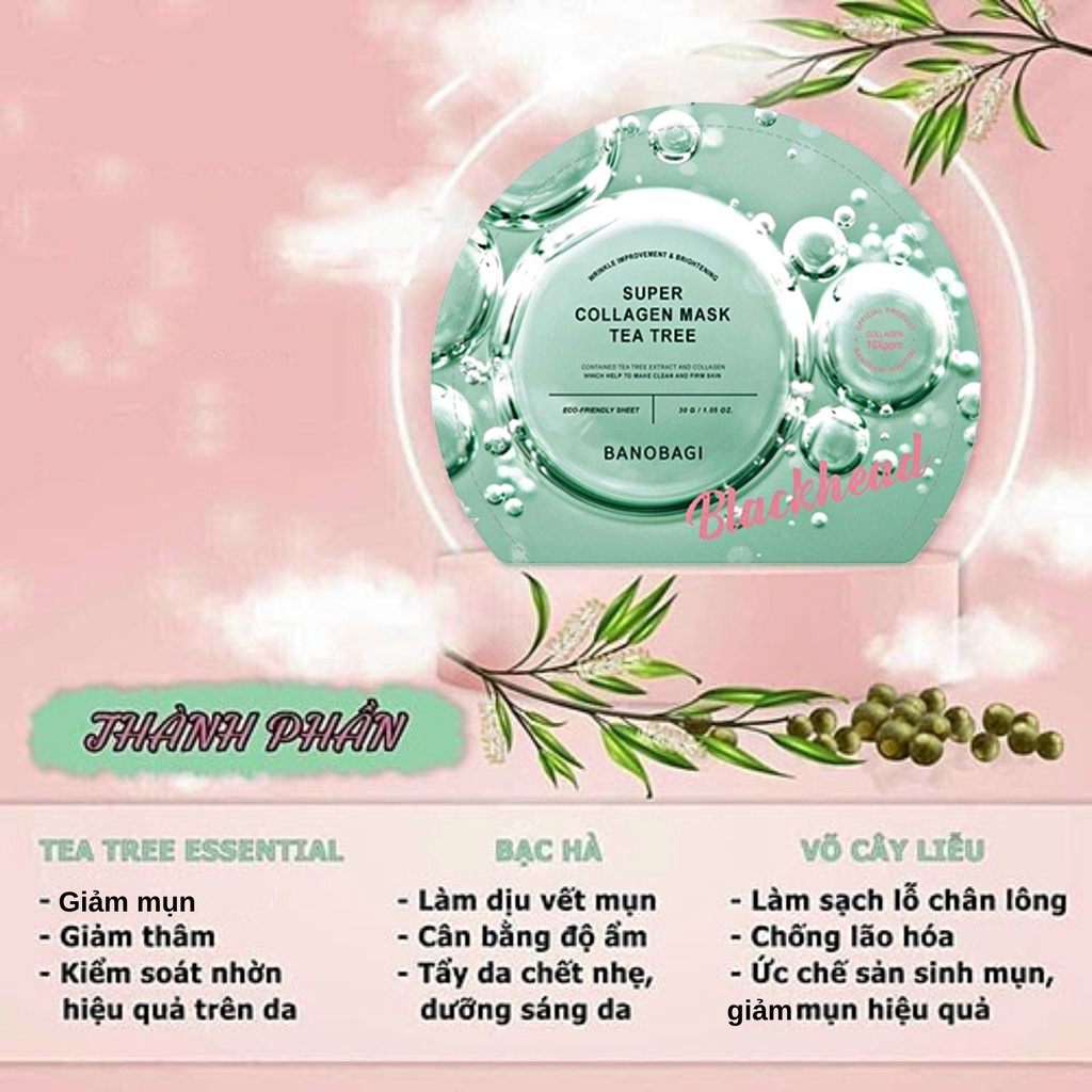 Mặt Nạ Giấy Banobagi Super Collagen Mask Dưỡng Da Chuyên Sâu 30ml