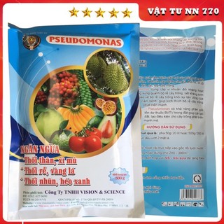 Pseudomonas chế phẩm vi sinh phòng ngừa héo xanh, thối rễ vàng lá - gói 500gr