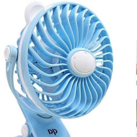 Quạt sạc pin kẹp bàn DP 7608 siêu mát pin lâu