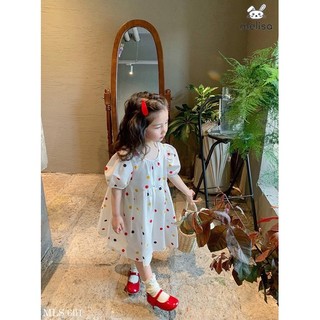 Váy Melisa chấm bi tay bồng