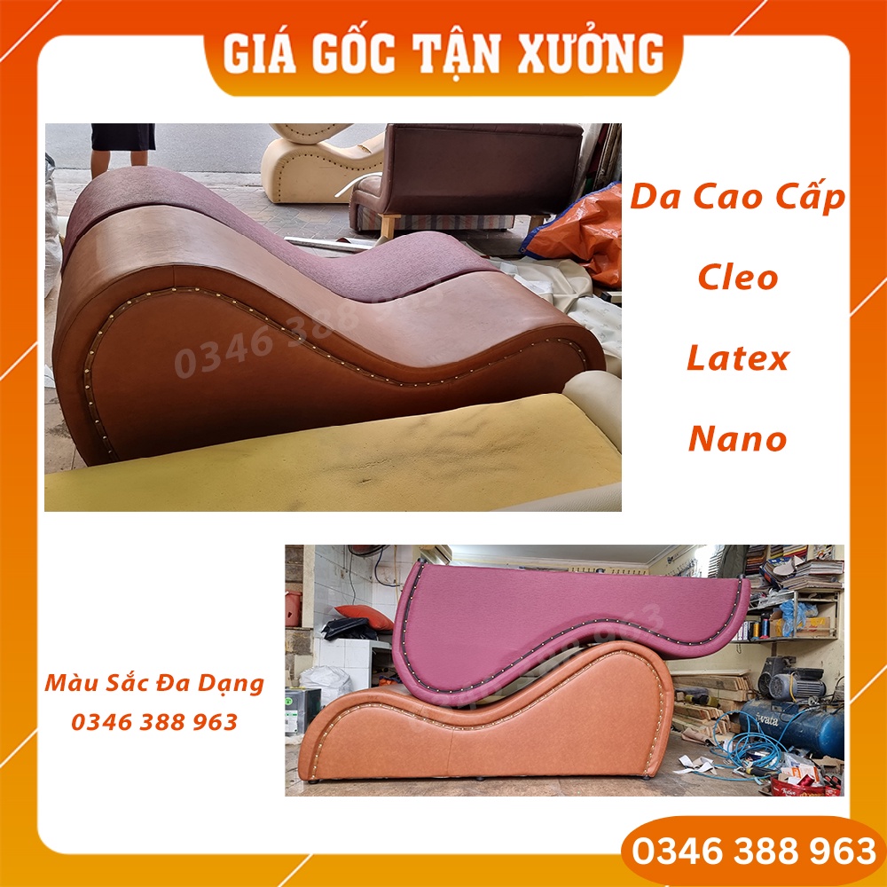 [Sản Xuất Theo Yêu Cầu] Ghế Tình Yêu Màu Nâu Đất, Ghế Tình Yêu Da Cao Cấp Giá Rẻ | BigBuy360 - bigbuy360.vn