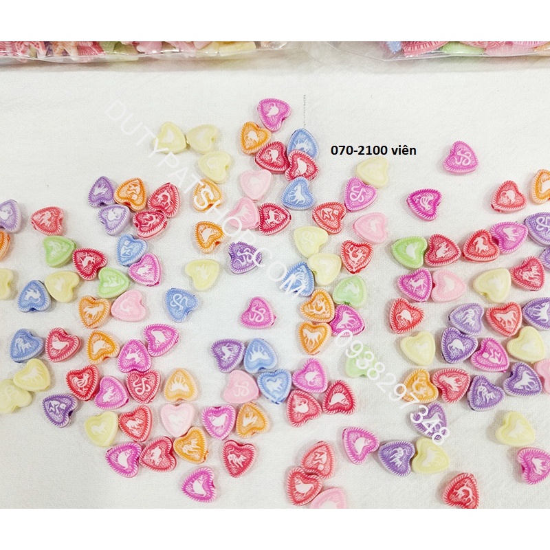 10 gam hạt nhựa hoa, sao, cá, chim, mèo ..  trang trí vòng hạt, cột tóc,làm đồ chơi, trang trí thủ công handmade....