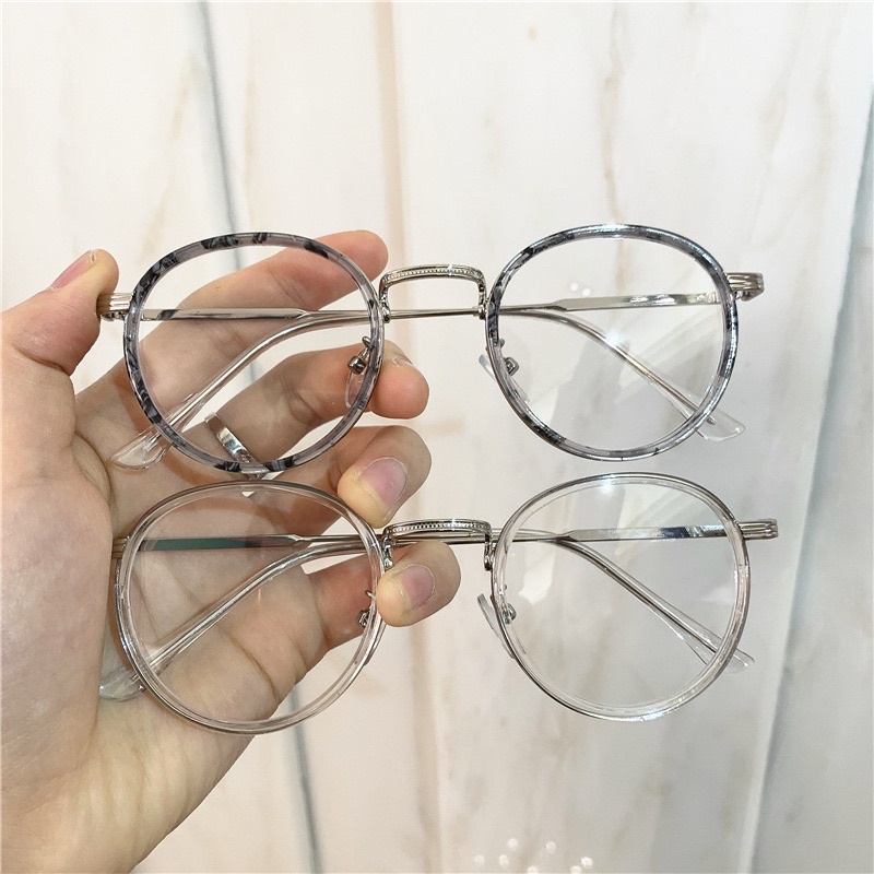 Gọng kính kim loại dáng tròn bầu có chống ánh sáng xanh Kihu eyewear - OF 9300