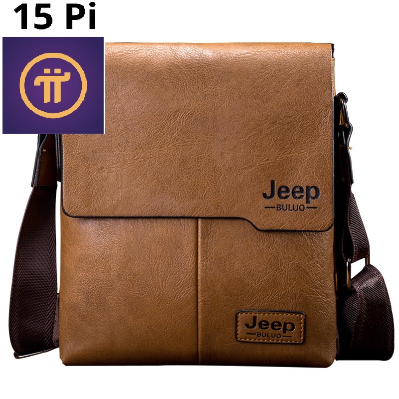 Túi Da Đeo Chéo Nam PiShopvn / JEEP BULUO Chất Liệu Da Bò Xịn, Khóa Kéo Inox, Cặp Da Đi Học, Đeo Vai Đi Làm, Đi Du Lịch