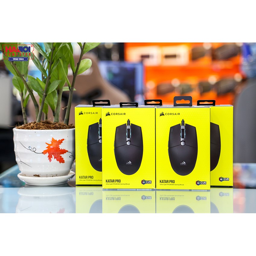 Chuột máy tính Corsair Katar Pro , độ phân giải 12400DPI, siêu nhẹ, Bảo Hành 2 Năm