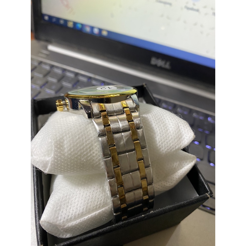 Đồng hồ Longines dây thép viền thép chống gỉ máy pin lịch ngày chống nước trầy xước