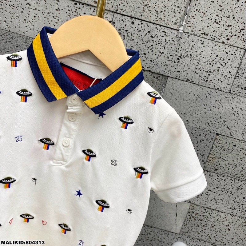 Áo polo gucci thêu mới nhất cho bé trai