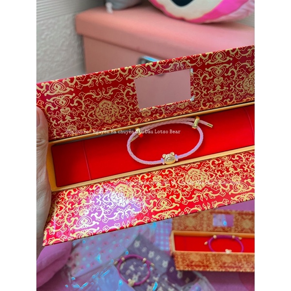 VÒNG TAY CTF KÈM CHARM GẤU DÂU