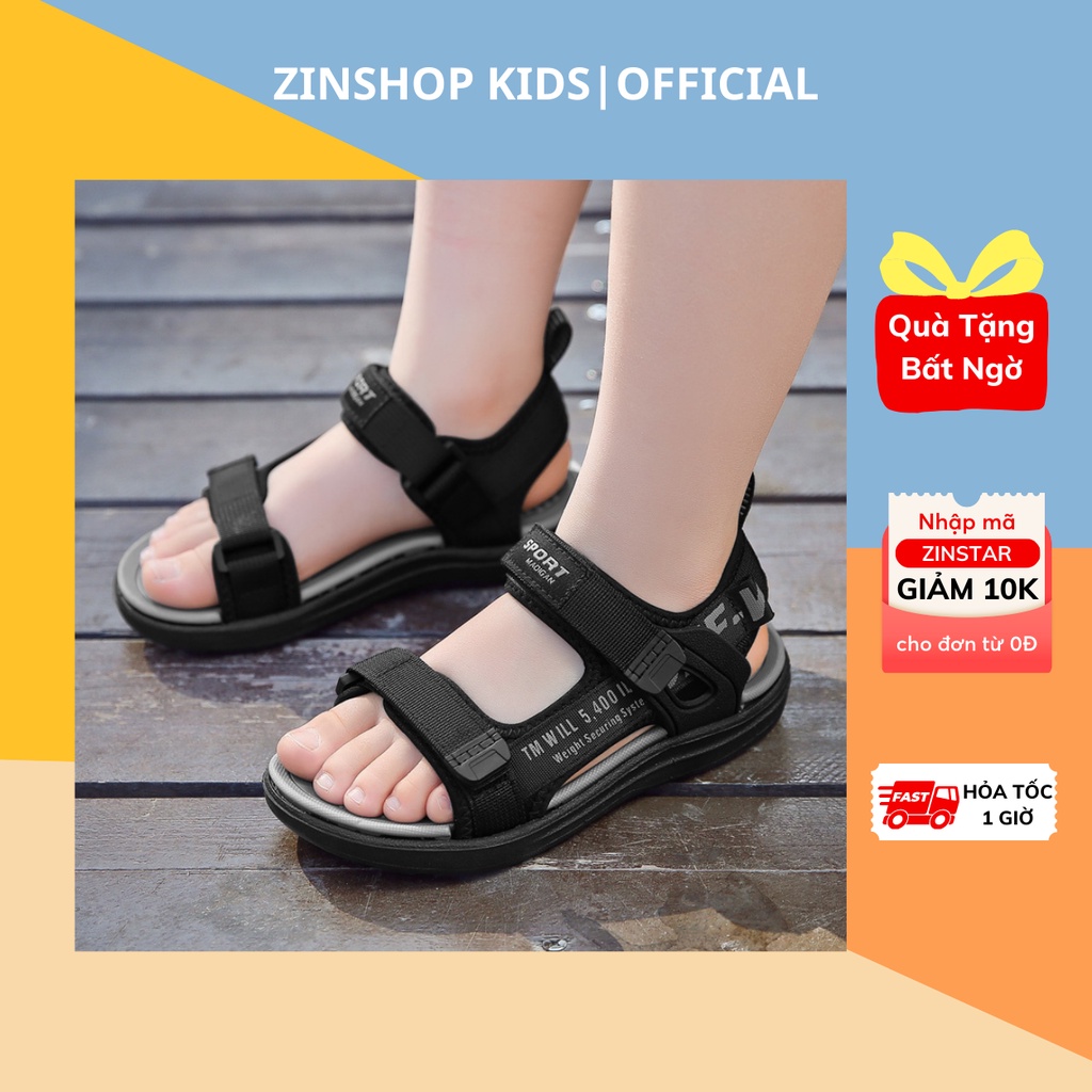 Sandal 2 Quai Bé Trai Đi Học (4-14 tuổi) SD55 - Hàng Xuất Hàn SD55 - Có Ảnh Thật