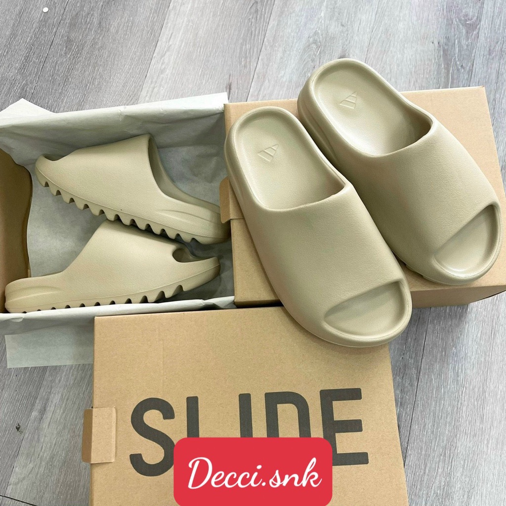 Full Box|Dép Yeezy Slide màu sữa - ss22 Vân Nhám Siêu đẹp Hàng 11