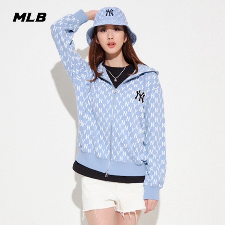 Hoodie Zip MLB Monogram Có khóa dây kéo Vải cotton 100% (Free Ship) The.Fire | BigBuy360 - bigbuy360.vn