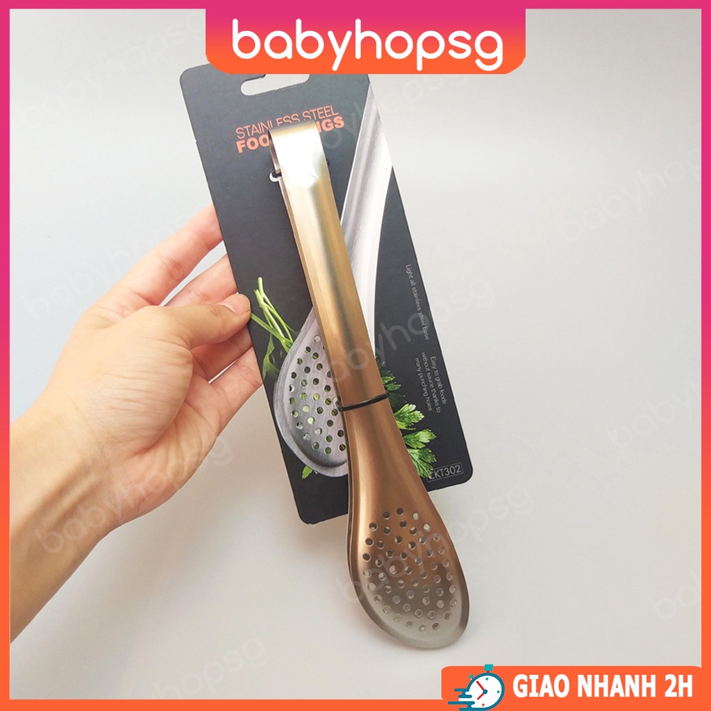 Kẹp inox gắp thịt nướng, trộn salad Lock&Lock CKT302 - BABYHOPSG