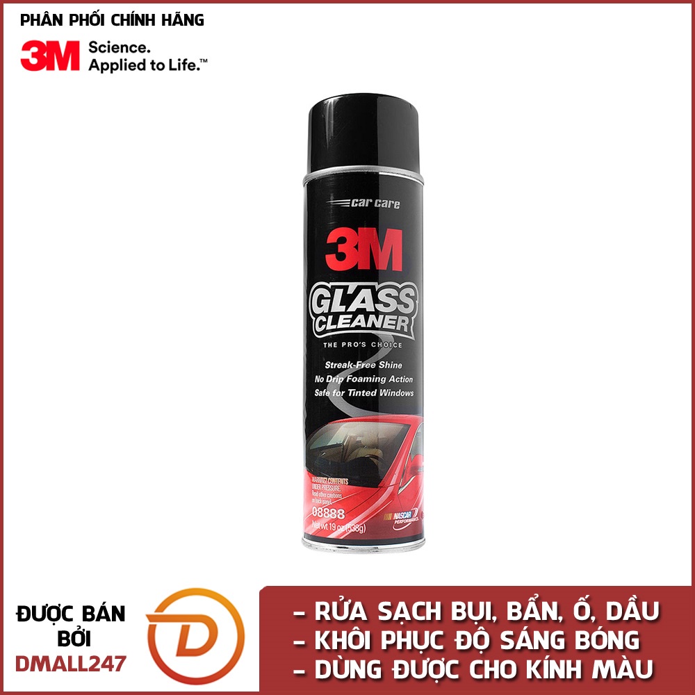 Chai xịt vệ sinh kính ô tô 3M 08888 Dmall247