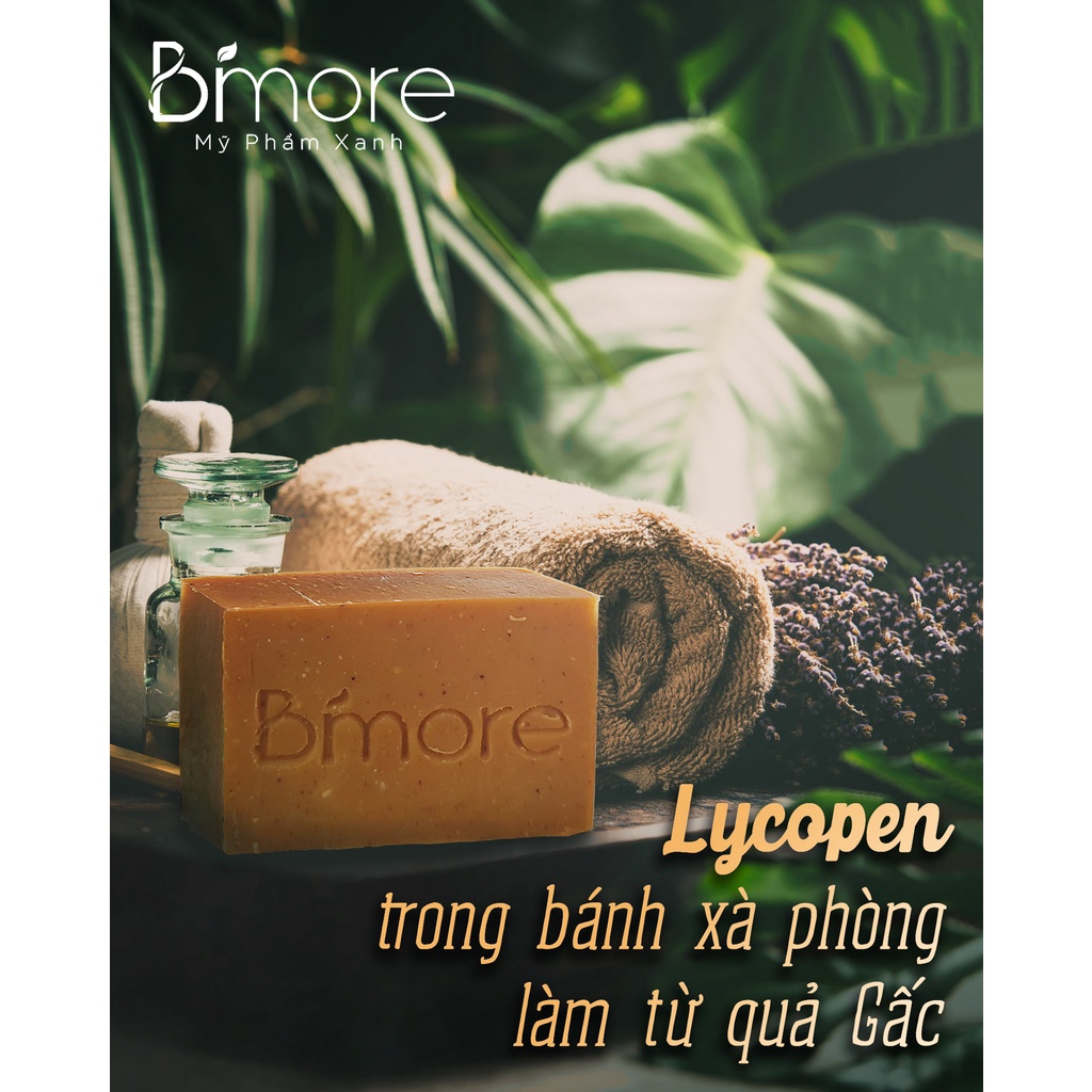 Xà phòng Gấc Bimore an toàn lành tính ngừa mụn_bánh 65gr