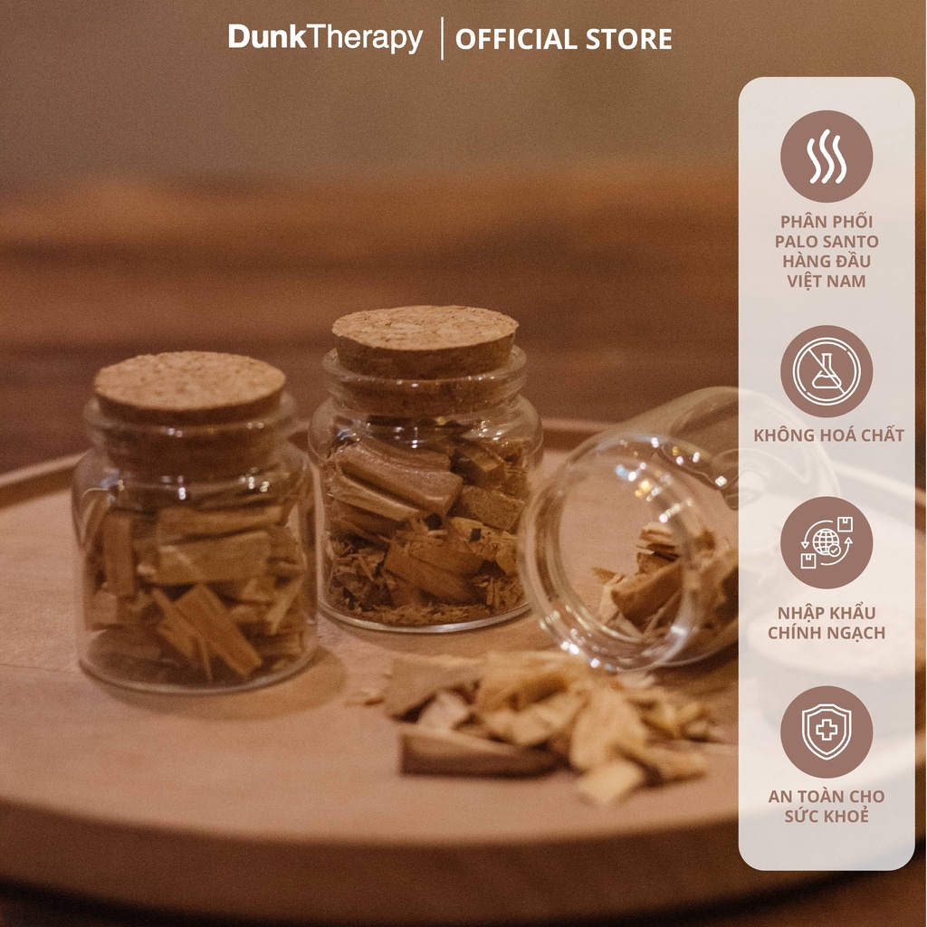 Hũ thuỷ tinh đựng Palo Santo dòng cao cấp chính hãng