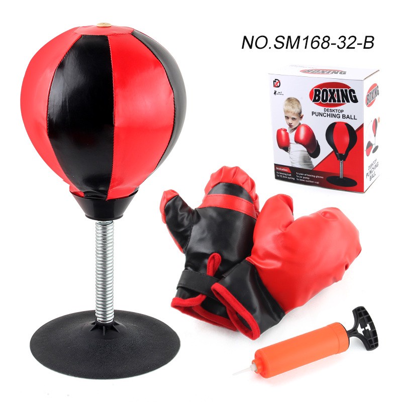 Bóng Boxing, Bóng luyện tập phản xạ kích thích tư duy cho trẻ,(tặng găng tay và bơm)