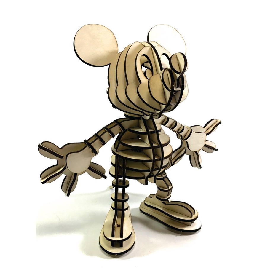 MS: DMIC.01, MS: DDO. 01 Đồ chơi gỗ 3D, Chuột Mickey, Vịt Donald