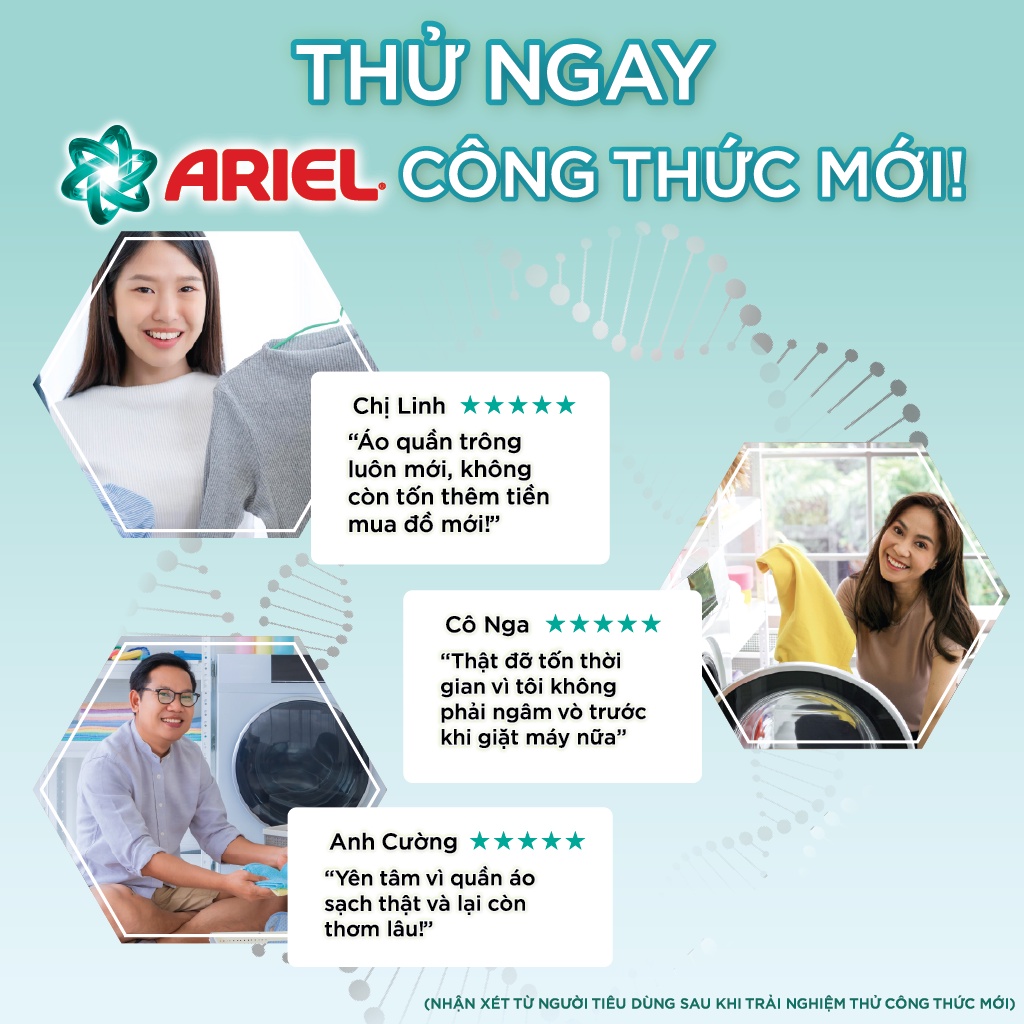 Nước Giặt ARIEL Đậm Đặc 4.1kg/ Hương Downy 3.9KG