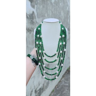 Vòng cổ hầu dâng 5 tầng sơn thuỷ phối trai nuôi thiên nhiên