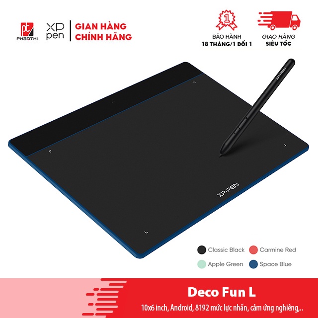 Bảng Vẽ Điện Tử XP-PEN DECO FUN L 10x6inch Android Cảm Ứng Nghiêng