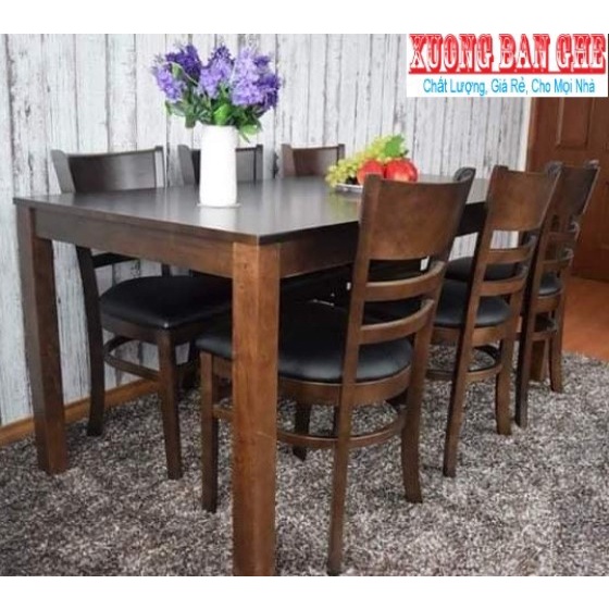 Bộ bàn ăn cabin 1m6 6 ghế màu vàng: HCM BIÊN HÒA BÌNH DƯƠNG