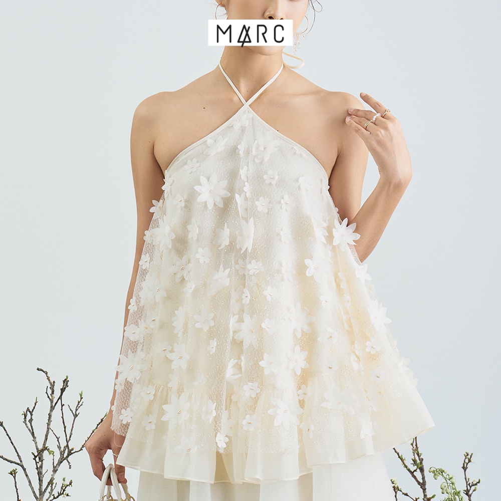 Áo dài cách tân nữ MARC FASHION dáng cổ yếm Như Ý TRSH120222