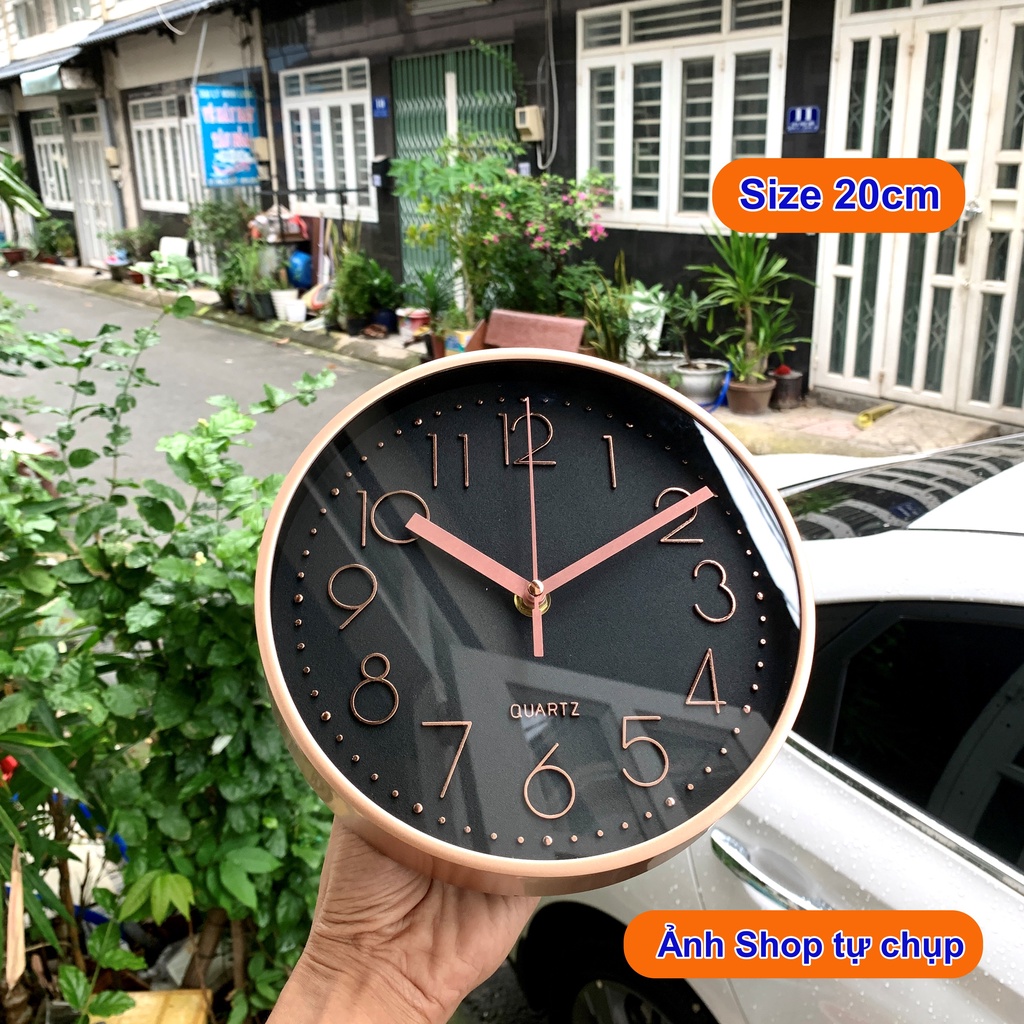 Đồng hồ treo tường Quartz kim trôi cao cấp - Bảo Hành 12 Tháng , đồng hồ trang trí phòng khách Qhouse