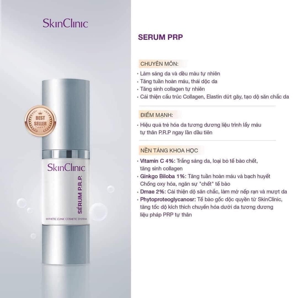 Tinh Chất Sáng da Trẻ Hóa Serum PRP SkinClinic