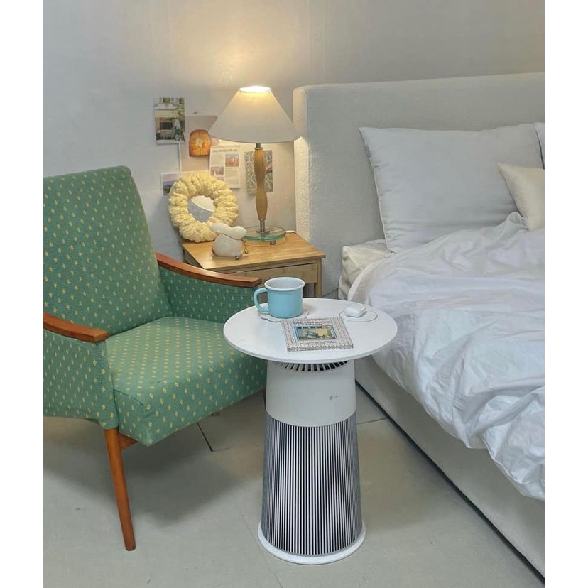 MÁY LỌC KHÔNG KHÍ LG PURICARE AS062PWHAR KÈM SẠC KHÔNG DÂY VÀ ĐÈN NGỦ