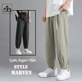 Mẫu mới quần jogger kaki thể thao nam ống rộng bo gấu trẻ trung stylemarven quan sm004cc