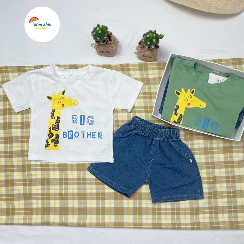 Thanh lý siêu rẻ, Set quần jean bé trai, đồ bộ cotton bé trai, set quần áo be trai, đồ trẻ em 8 -18kg